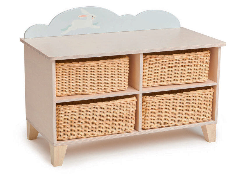 Tender Leaf Toys Kids Wooden Bunny Storage Unit