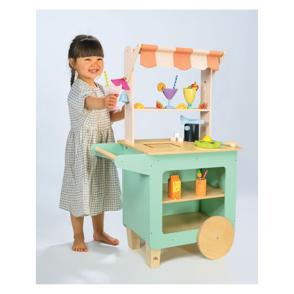Tender Leaf Toys Pretend The Juice Bar Drinks Trolley