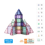 MNTL Pastel Star Magnetic Tile 120 Pcs Set