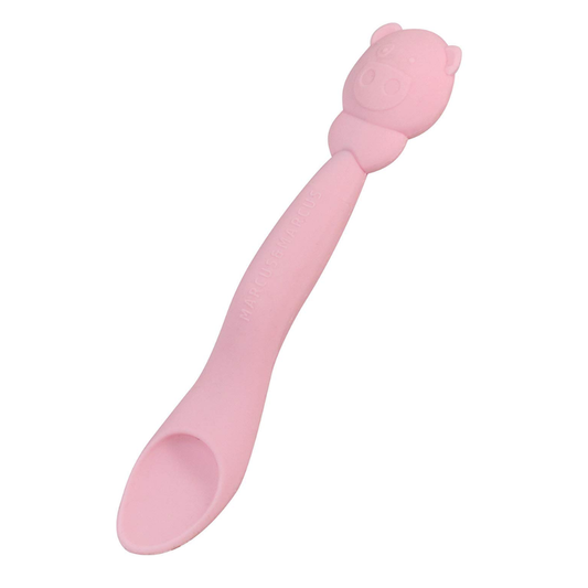 Marcus & Marcus Baby Feeding Spoon - Pink Pokey