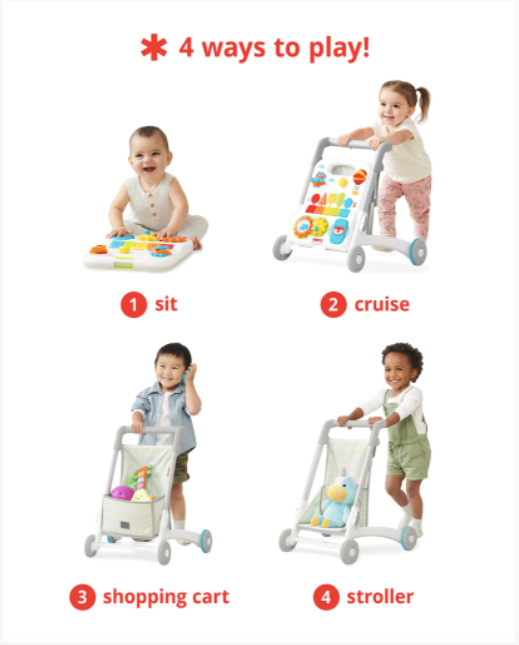 Skip Hop Explore & More Grow Along 4 in1 Activity Walker