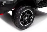 ALL 4 KIDS Licensed Double Seat Toyota Black Hilux Rugged Kids Ride On Car with RC