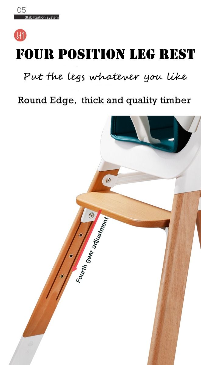 Joy Baby Ellie 2 in 1 Bar Stool Highchair - Grey