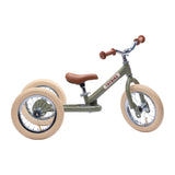 Trybike 2 in 1 Steel Balance Bike and Tricycle - Vintage Green