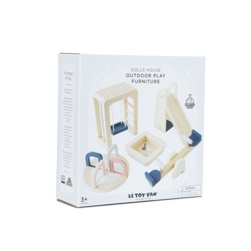 Le Toy Van Wooden Dolls House Outdoor Play Furniture - 5 piece