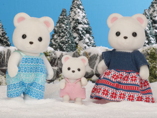 Sylvanian Families Polar Bear Family