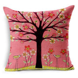 All 4 Kids 45cm Square Throw Pillow Cushion Cover - Vivid Tree