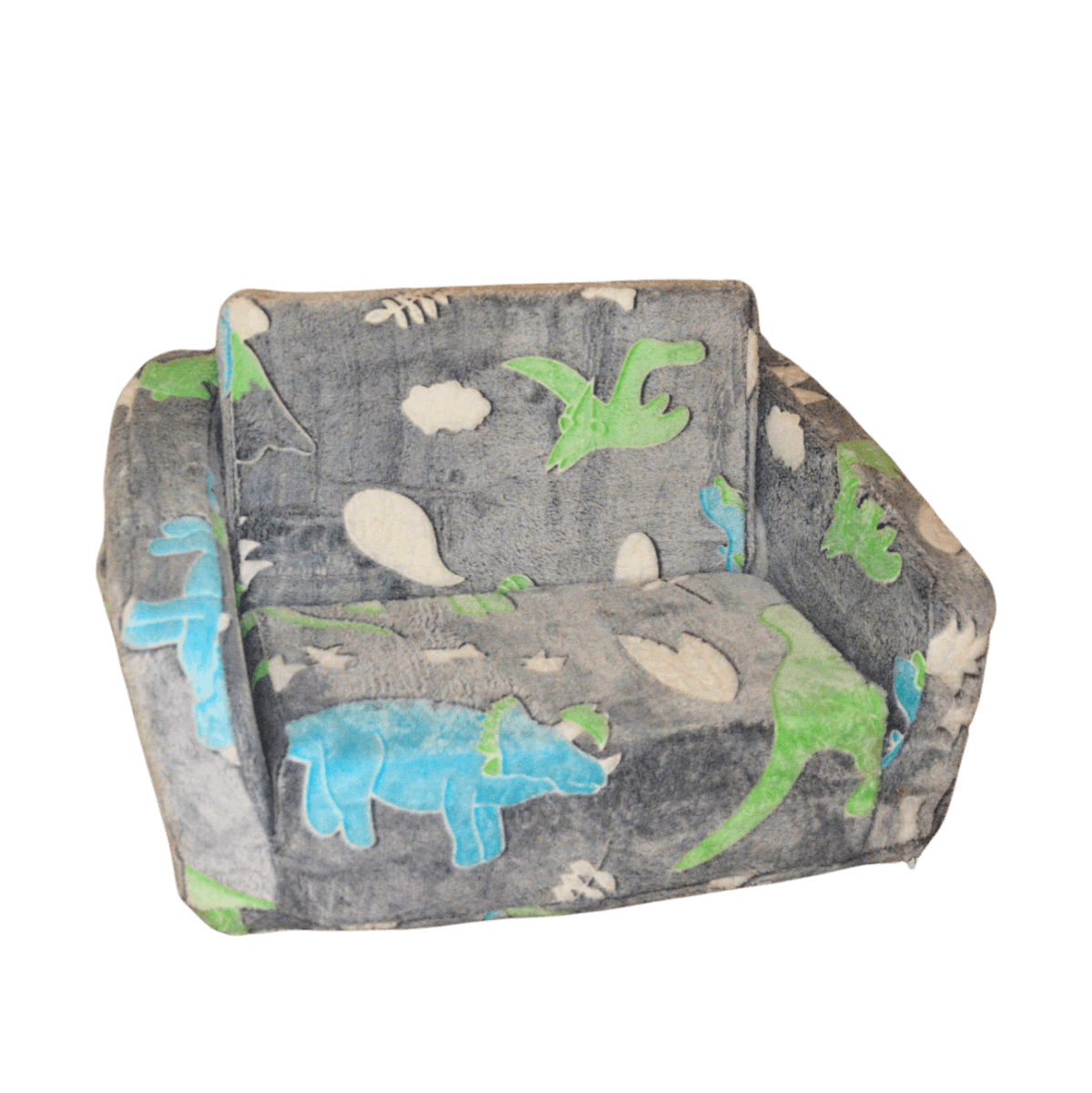 All 4 Kids Samuel The Dino Kid Couch with Storage