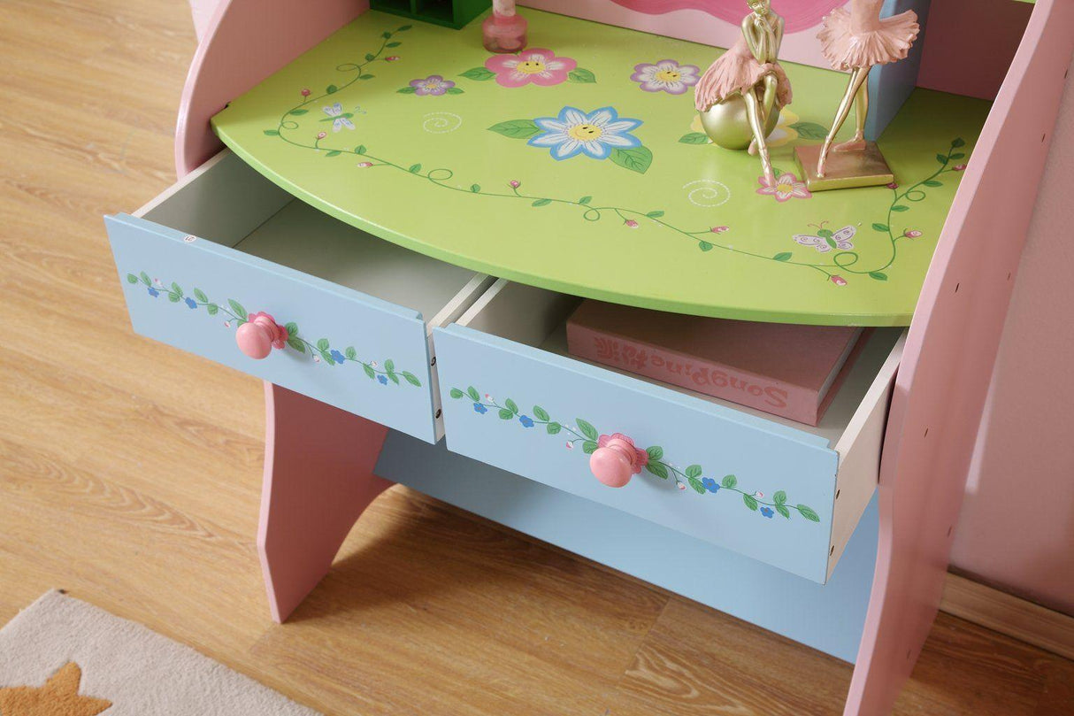 ALL 4 KIDS Olivia the Fairy Girl‘s Dressing Table with Chair