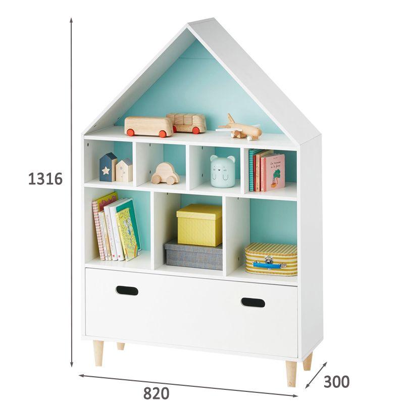 ALL 4 KIDS White Ivy Large Kids Bookcase Storage Unit