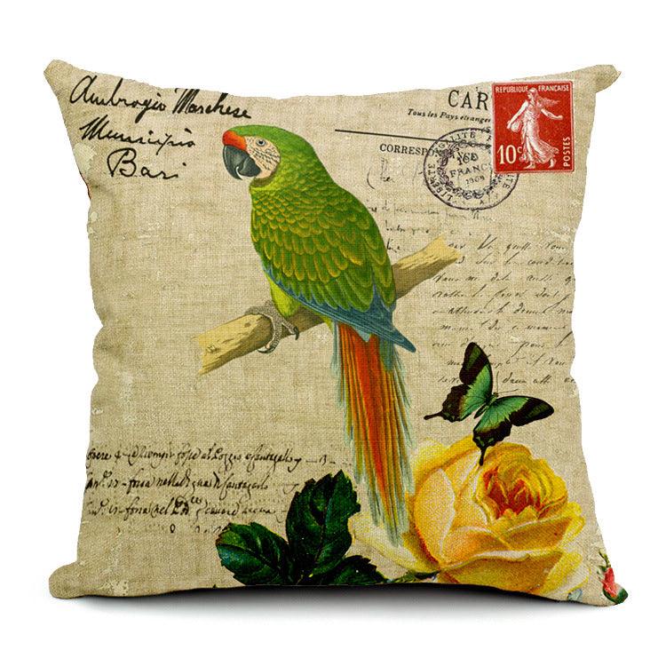 All 4 Kids 45cm Square Throw Pillow Cushion Cover - Lorikeet