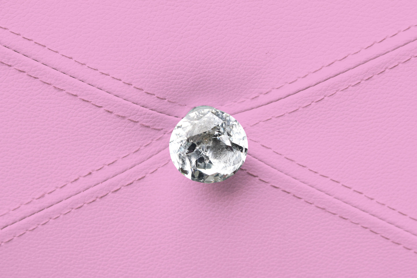 All 4 Kids Madelyn Pink PU Leather Bedside Table