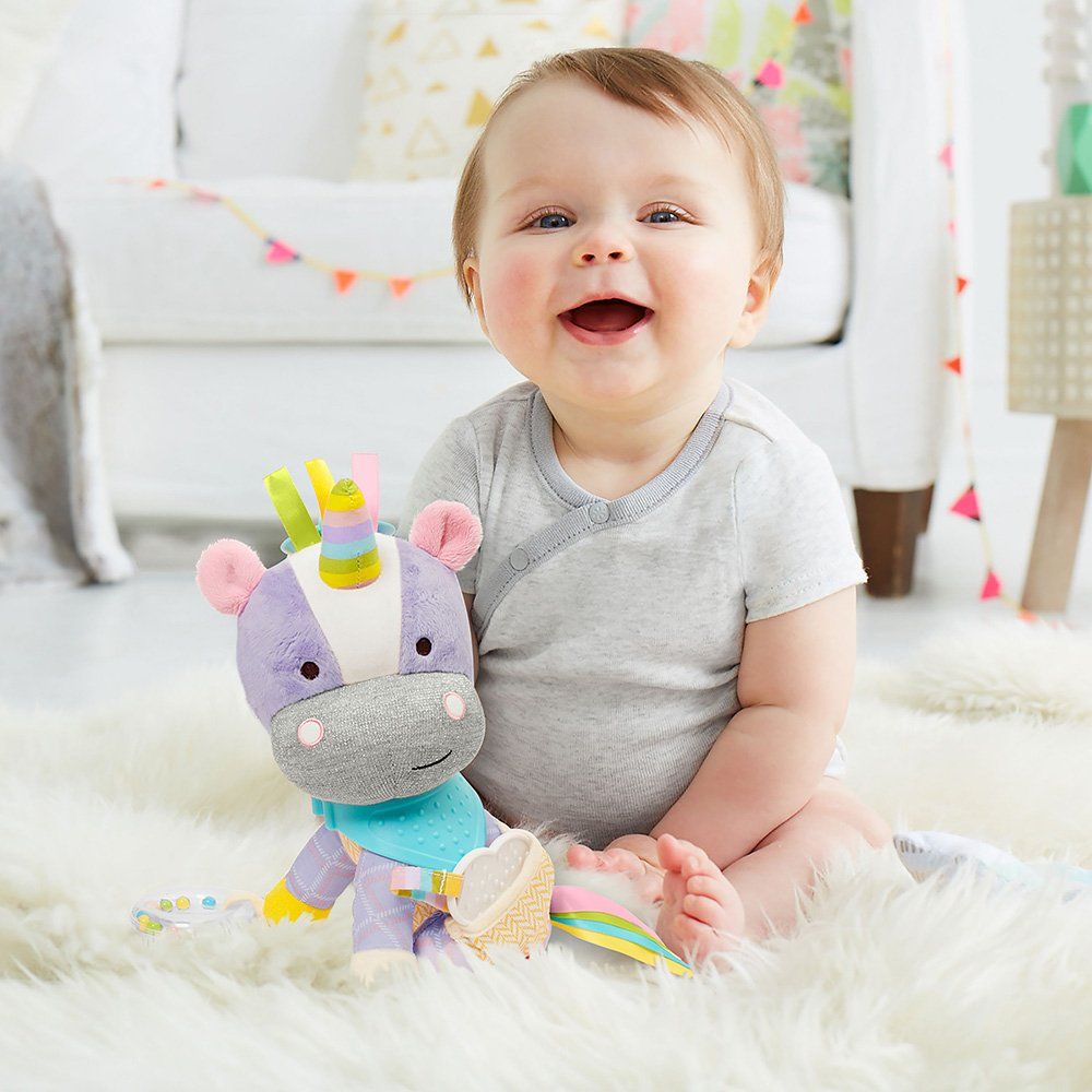 SKIP HOP Bandana Buddies Plush Teething Toy - Unicorn