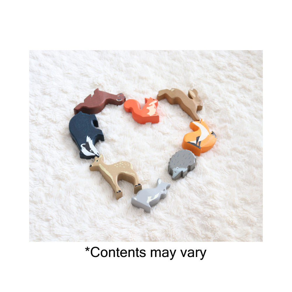 Tender Leaf Toys Wooden Selection of 8 Woodland Animals