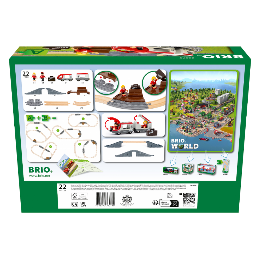 BRIO Starter Travel Train Set 22 pieces
