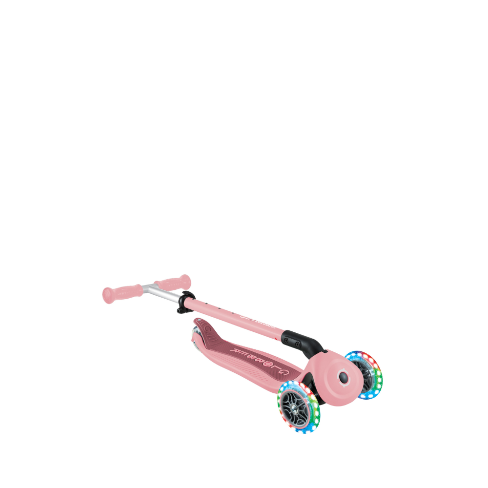 Globber Go Up Active Lights 360 Scooter - Pastel/Deep Pink