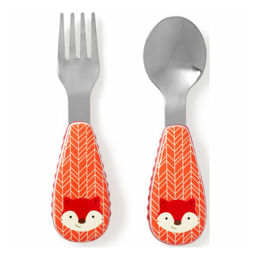 SKIP HOP Zootensils Fork & Spoon - Fox