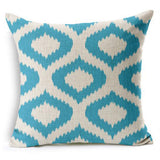 All 4 Kids 45cm Square Throw Pillow Cushion Cover - Wave Pattern