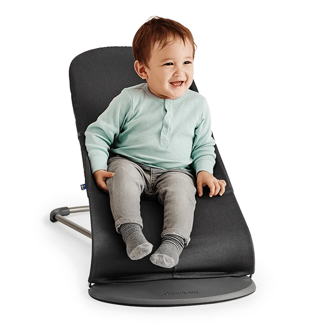 Babybjorn Bouncer Bliss - Anthracite Cotton