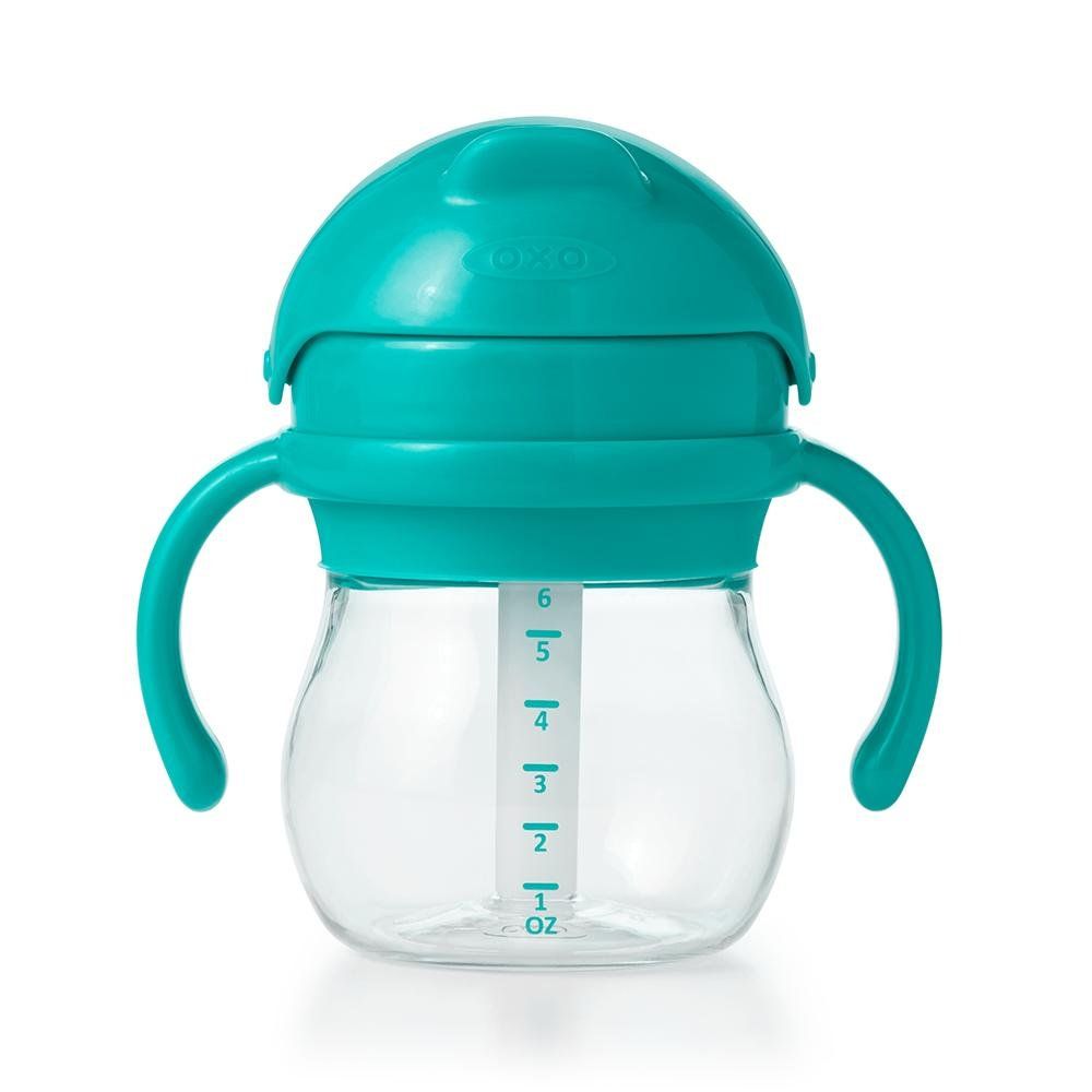 Oxo Tot Grow Straw Cup With Handles - Teal