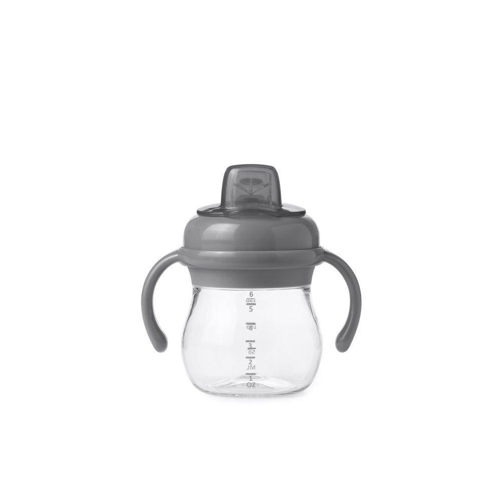 OXO TOT Grow Soft Spout Sippy Cup with Removable Handles 6oz - Grey