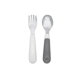 OXO TOT On-The-Go Fork And Spoon Set - Grey