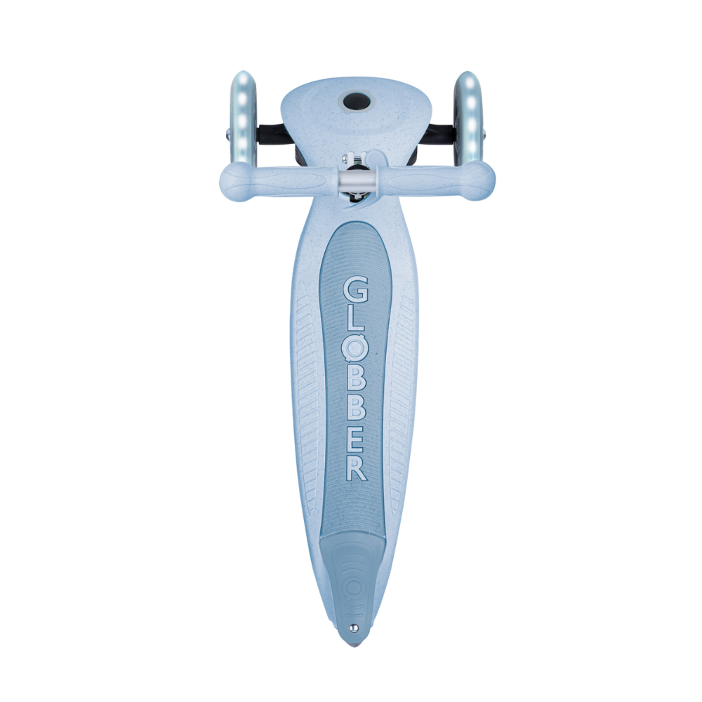 Globber ECOLOGIC JUNIOR Foldable Scooter with Lights - Blueberry