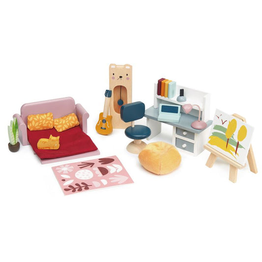 Tender Leaf Toys Dovetail Dollhouse Study Set