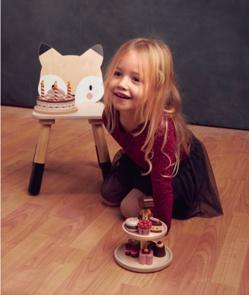 Tender Leaf Toys Kids Wooden Forest Fox Chair