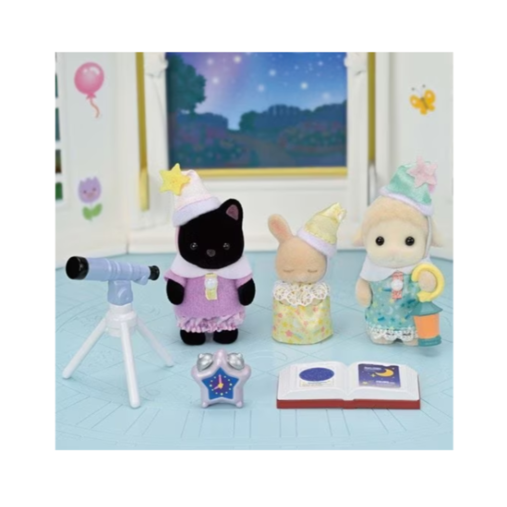 Sylvanian Families Nursery Friends -Sleepover Party Trio