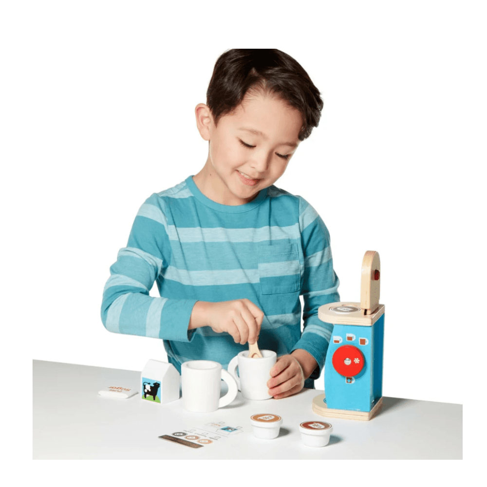 Melissa & Doug Wooden Brew & Serve Coffee Set