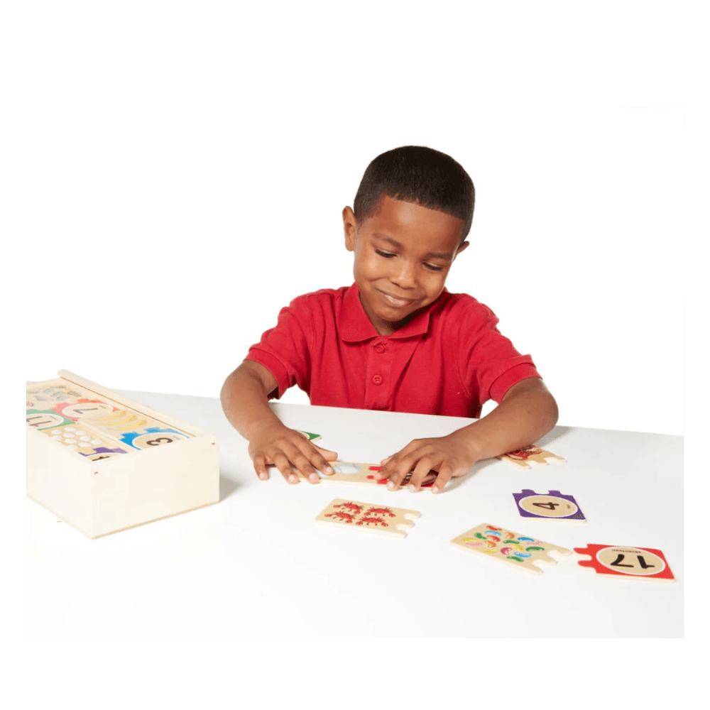 Melissa & Doug Numbers Wooden Puzzle Cards