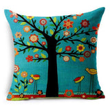 All 4 Kids 45cm Square Throw Pillow Cushion Cover - Vivid Tree