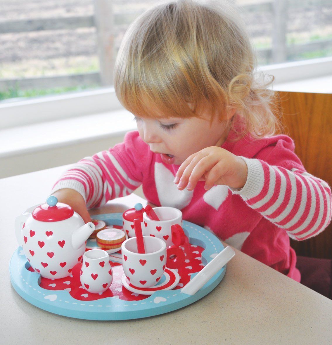 Indigo Jamm Pretend Hearts Tea Set
