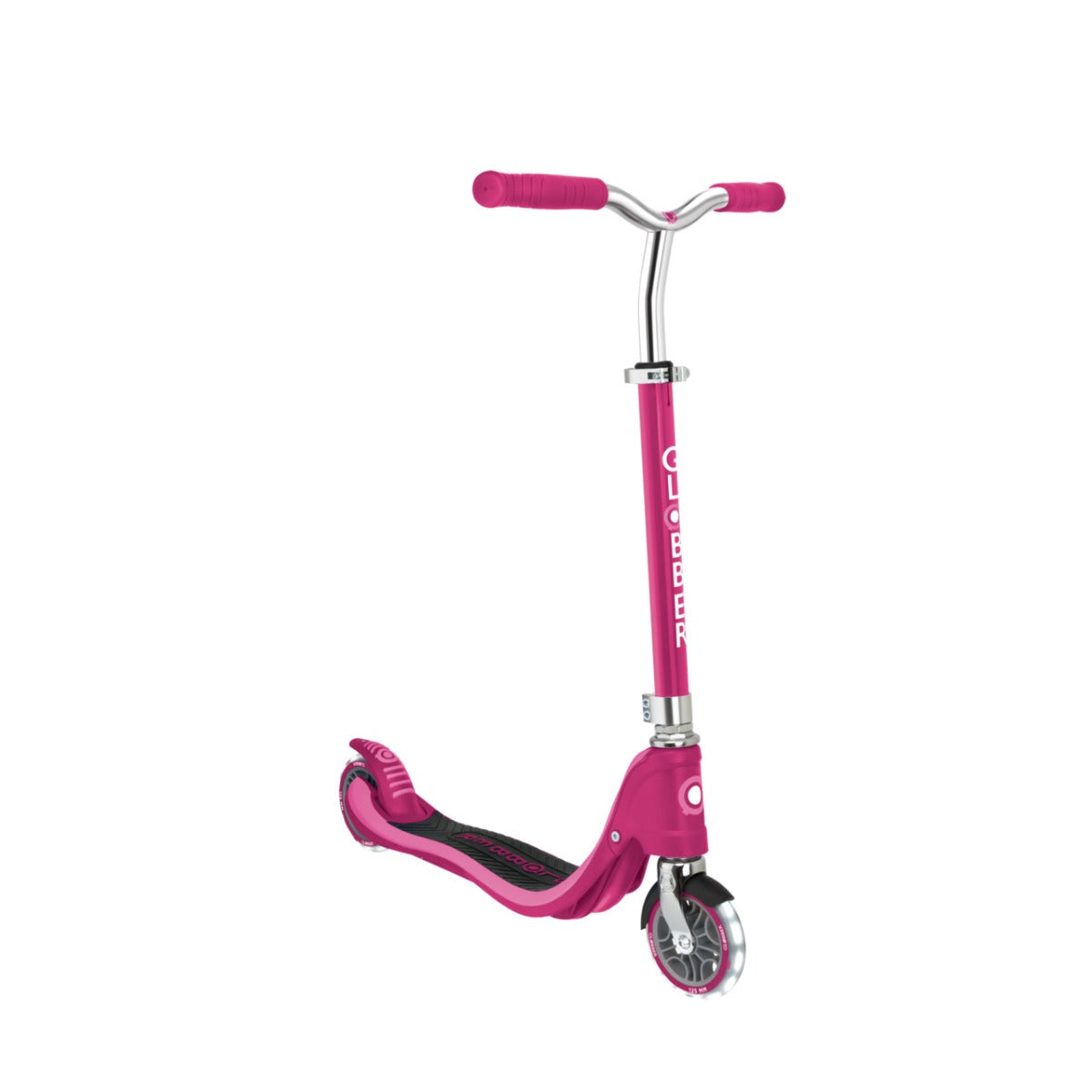 Globber FLOW 125 Wcooter with Light Up Wheels - Ruby