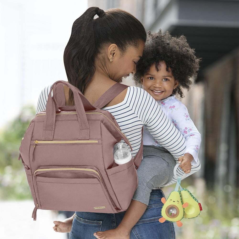 Skip Hop Main Frame Wide Open Nappy Backpack - Dusty Rose