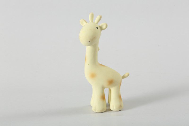 Tikiri Rubber Zoo Animal Teether - Giraffe