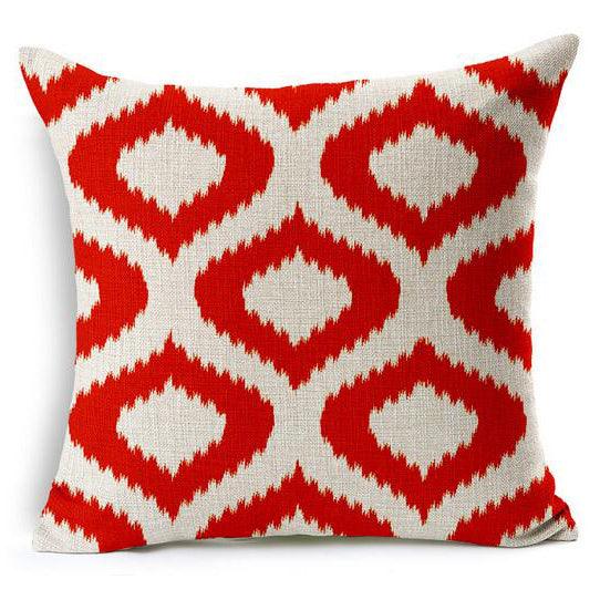 All 4 Kids 45cm Square Throw Pillow Cushion Cover - Wave Pattern