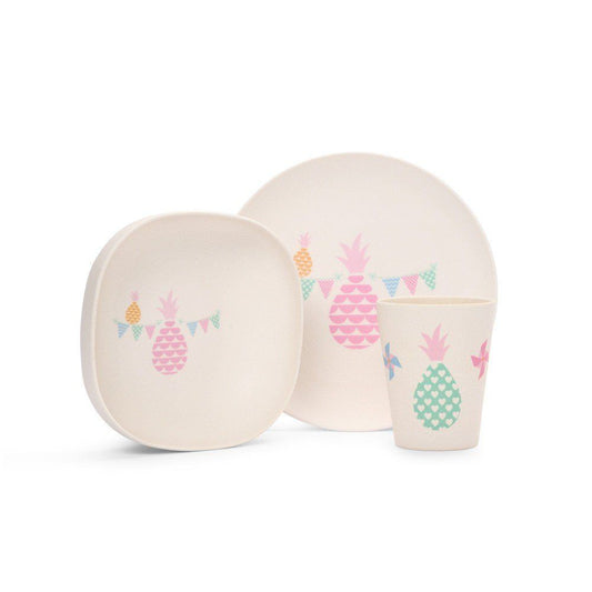 Penny Scallan Kids Bamboo Meal Set - Pineapple Bunting