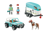 Playmobil - Car with Pony Trailer