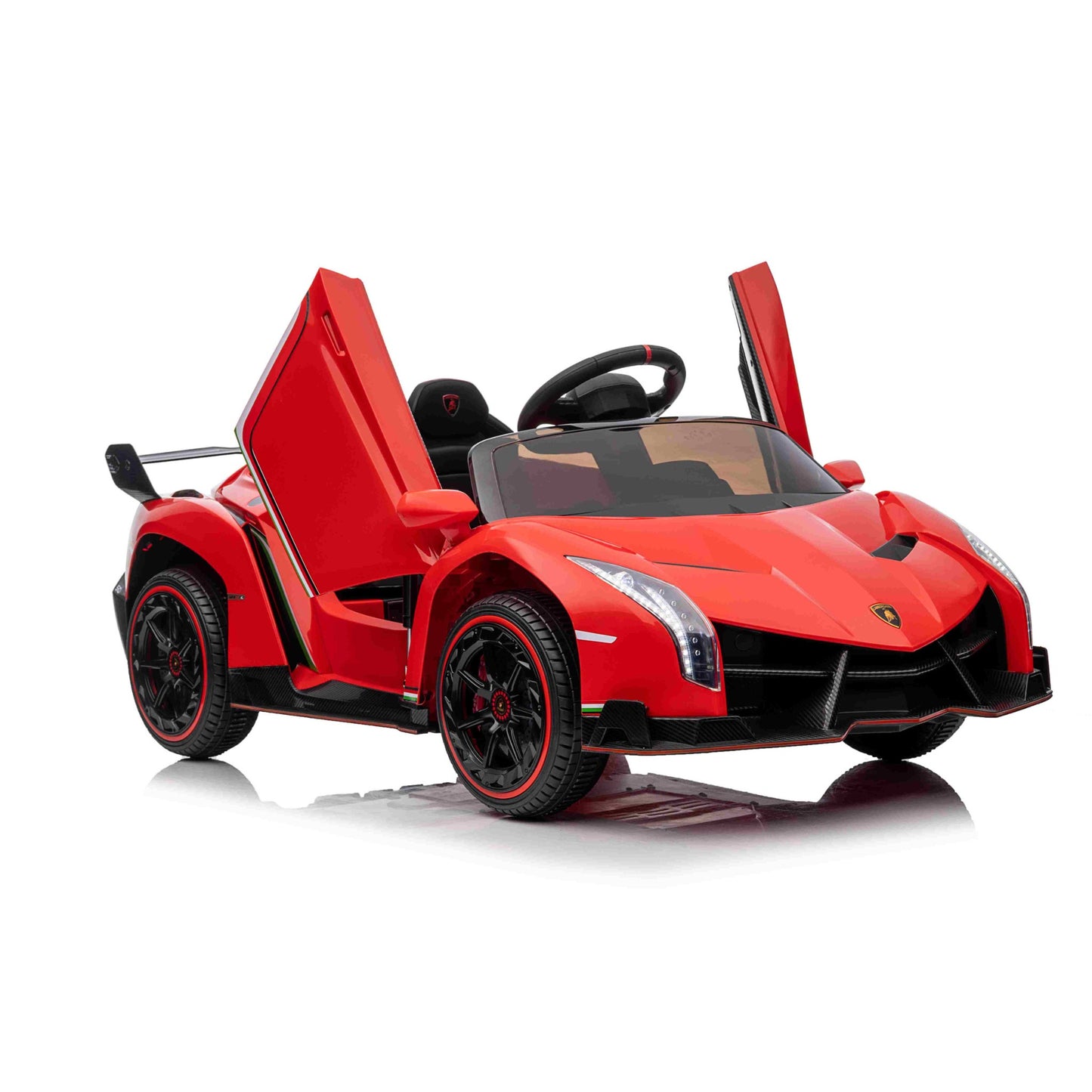 All 4 Kids Licensed Lamborghini Veneno Roadster Electrical Ride on Car - Red