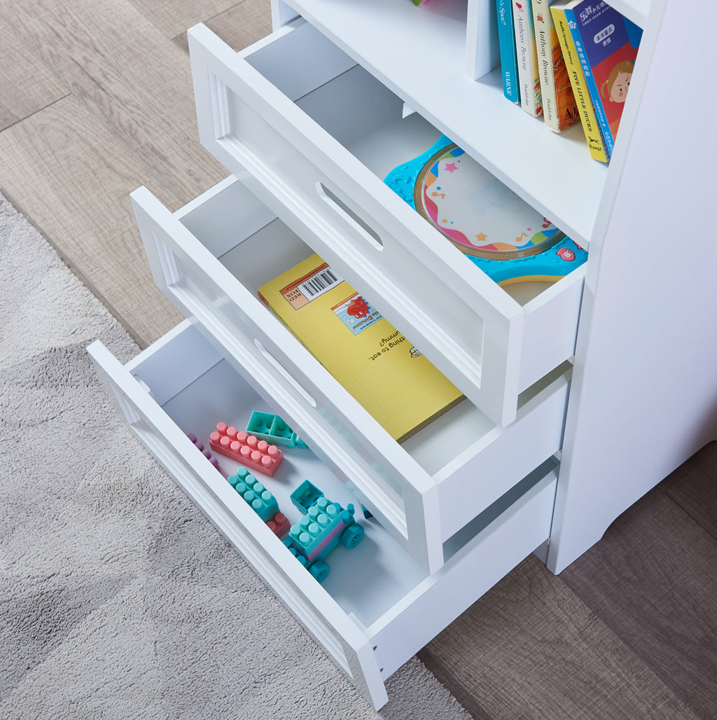 ALL 4 KIDS Candice White Bookcase Book Shelf Storage Unit