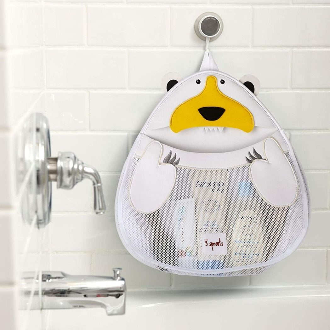 3 Sprouts Bath Storage - White Polar Bear