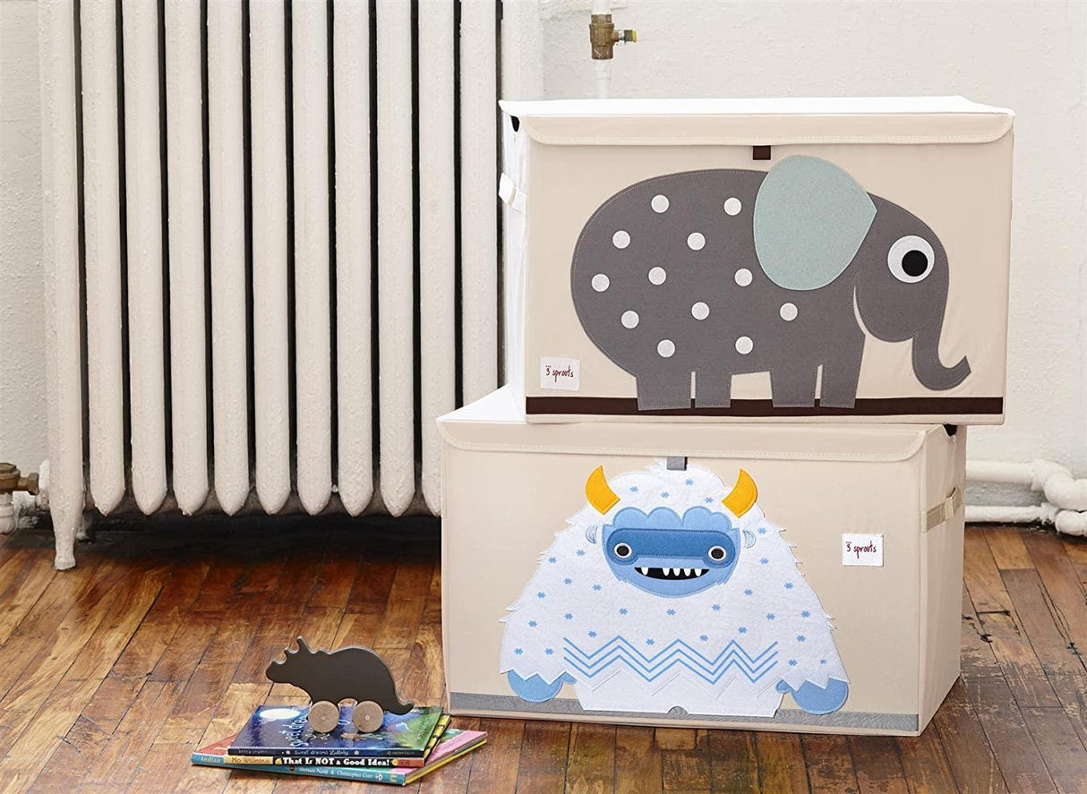 3 Sprouts Toy Chest - Grey Elephant