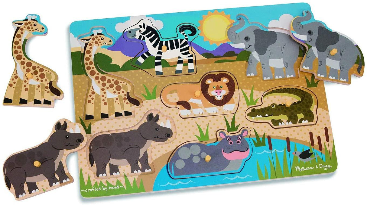 Melissa & Doug Safari Peg Puzzle