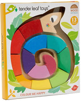 Tender Leaf Toys Colour Me Happy Wooden Worm Puzzle