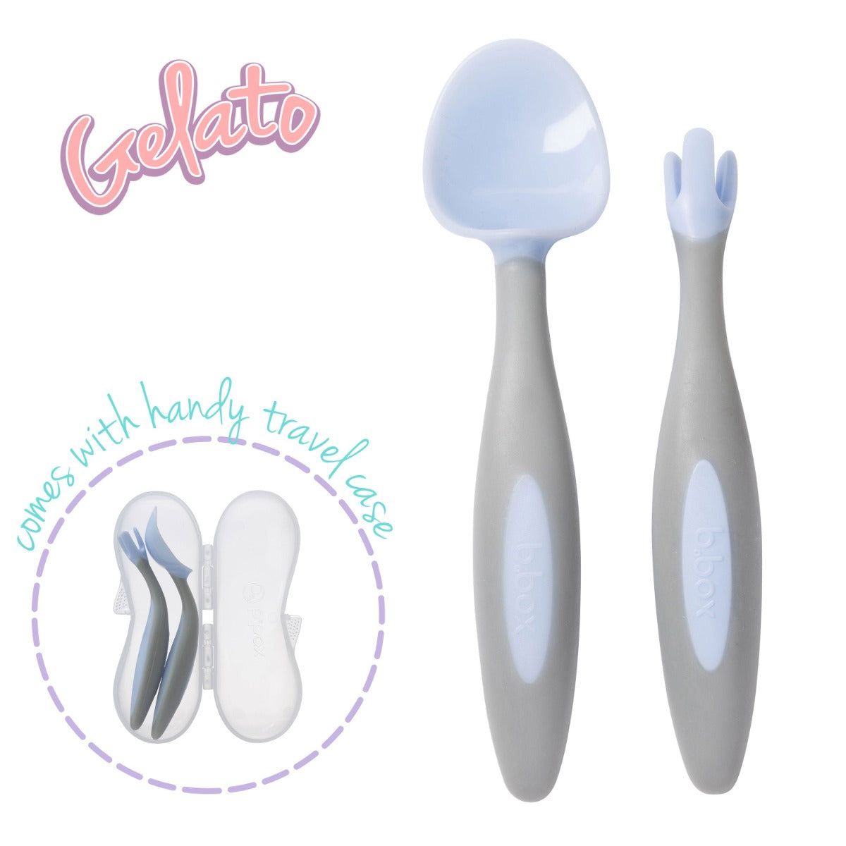 B.Box Toddler Cutlery Set - Bubblegum