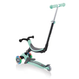 Globber GO UP Fold Plus Convertible Scooter, w light up Wheels - Mint