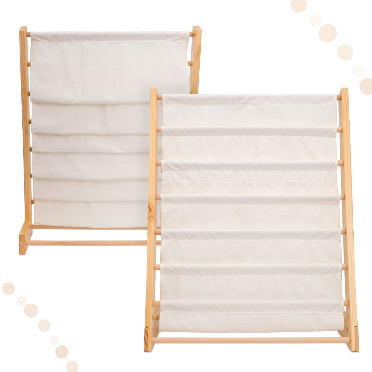 ALL 4 KIDS Henry Kids Wooden Canvas Sling Magazine Bookcase