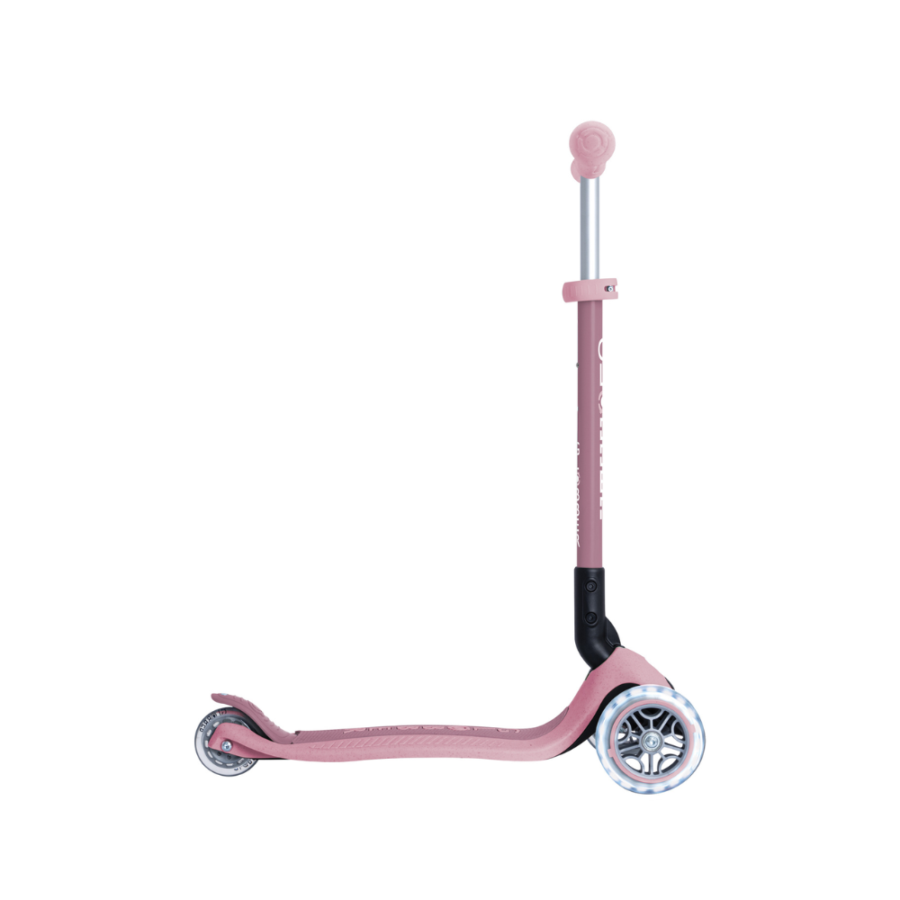 Globber ECOLOGIC PRIMO Foldable Scooter with Lights - Berry
